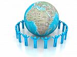 Global Network  Stock Photo