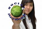 Global Social Media Concept Stock Photo