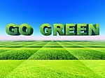 Go Green Stock Photo
