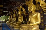 Golden Buddha Statue Stock Photo