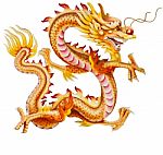 Golden Dragon Stock Photo