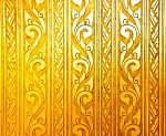 Golden Thai Background Stock Photo