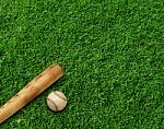 Grass Baseball Stock Photo