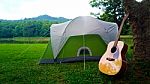 Green Camping Stock Photo