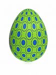 Green Easter Egg Stock Photo