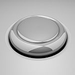 Grey Button Stock Photo