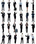 Group Of Business People, Collage Concept Stock Photo