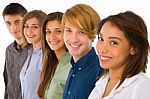 Group Of Teenagers Stock Photo