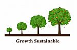 Growth Sustainable Stock Photo