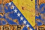 Grunge Flag Of Bosnia And Herzegovina Stock Photo