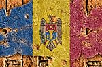 Grunge Flag Of Moldova Stock Photo