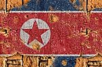 Grunge Flag Of North Korea Stock Photo