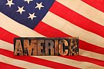 Grungy America flag Stock Photo