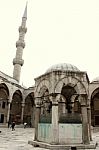 Hagia Sophia Courtyard In Istanbul Stock Photo