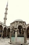 Hagia Sophia Courtyard In Istanbul Stock Photo