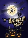 Halloween Party Concept Background Stock Photo