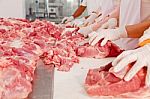 Ham Factory Stock Photo