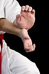 Hand Fighter Karate Stock Photo