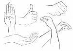 Hand Gestures Stock Photo