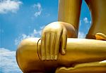 Hand Of Buddha Status Stock Photo