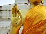Hand Of The Golden Buddha Stock Photo