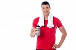 Handsome Young Fitness Guy Stock Photo