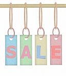 Hanging Sale Tag Stock Photo