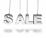 Hanging Sale Text Stock Photo
