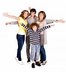 Happy Family Stock Photo