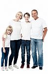 Happy Family Smiling Together Stock Photo