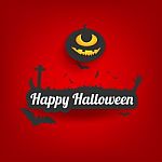 Happy Halloween Message Design Background,card,  Illustrat Stock Photo