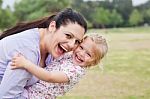 Happy Mother And Daughter Stock Photo