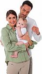 Happy Mother And Father With Baby Boy Stock Photo