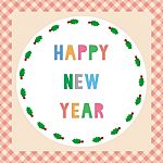 Happy New Year Greeting Card15 Stock Photo