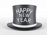 Happy New Year Hat Stock Photo