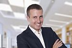 Happyamerican Business Man Stock Photo