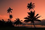 Hawaiian Sunset Stock Photo