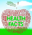 Health Facts Indicates Healthy Info And Care Stock Photo