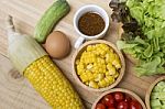 Healthy Salad Concept Stock Photo