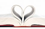 Heart Of Book Stock Photo