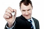 Here Is Your New House Key! Stock Photo