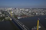 High Angle View Of Rama 9 Bridge Stock Photo