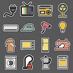 Home Appliances Icon Stock Photo