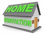 Home Renovation Means Improving Real Estate 3d Rendering Stock Photo