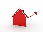 House Prices Graph Stock Photo