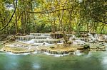 Huay Mae Khamin Waterfall, Kanchanaburi, Thailand Stock Photo