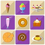 Icon Dessert Stock Photo