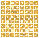 Icon Set Stock Photo