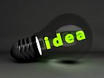 Idea Light Bulb Stock Photo