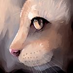 Illustration Digital Painting Cat Portrait Stock Photo
